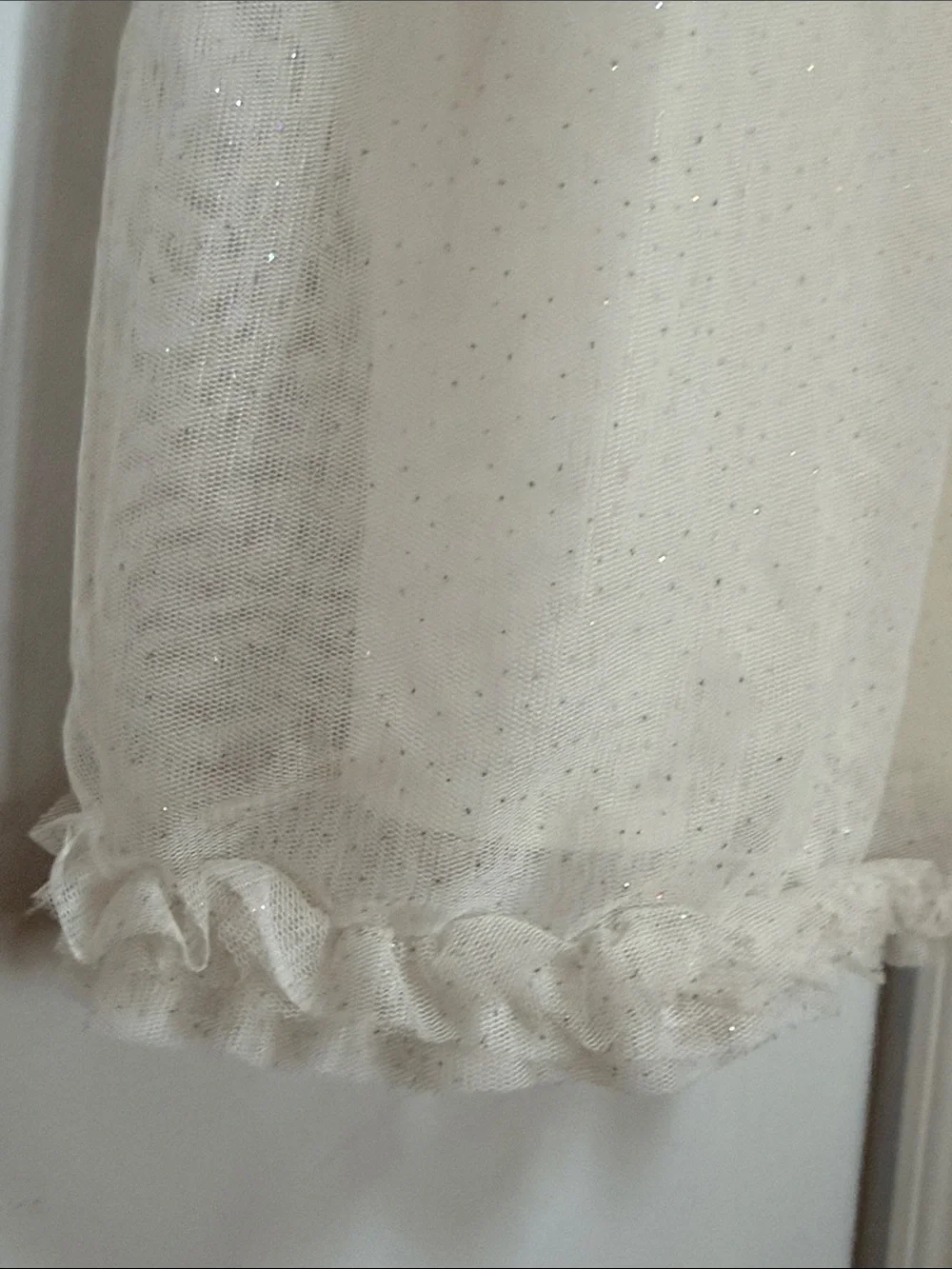H&M Cream Tulle Flower-Accent Girls Formal Dress